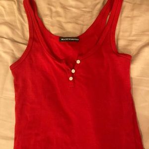 Red Brandy Melville Cropped tank